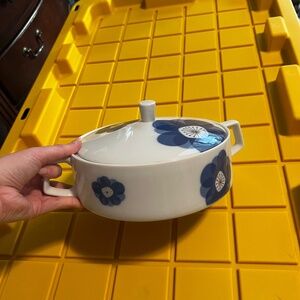 Vintage Indigo Moon Casserole Dish